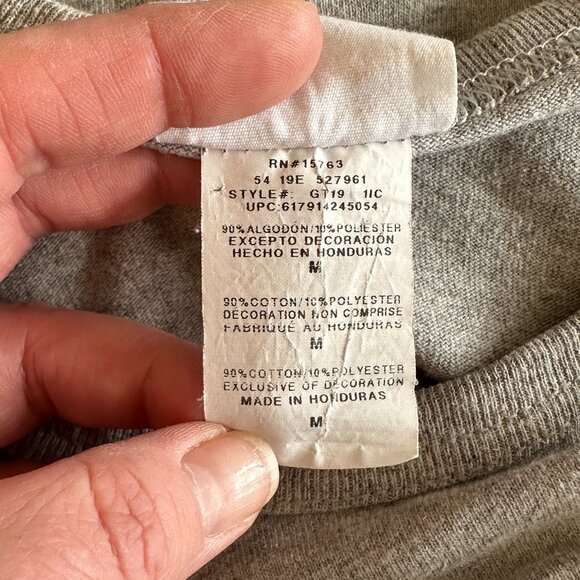 Men's M Gray Champion Logo Tee Casual Streetwear - Picture 6 of 7